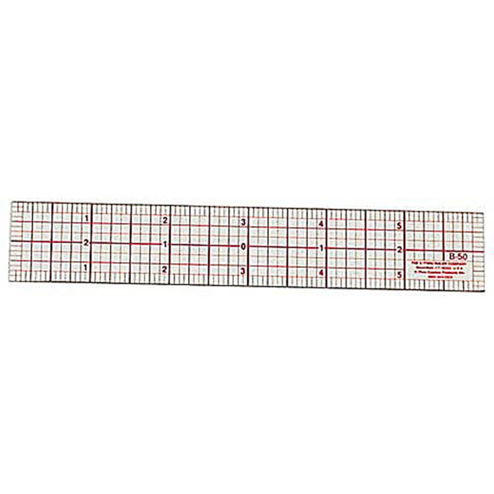 C-Thru, Beveled, Edge Ruler, 1"x6"